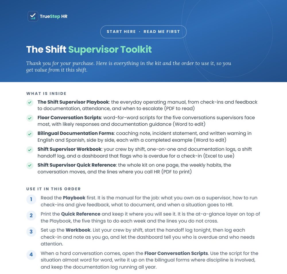 Preview of the Shift Supervisor Toolkit