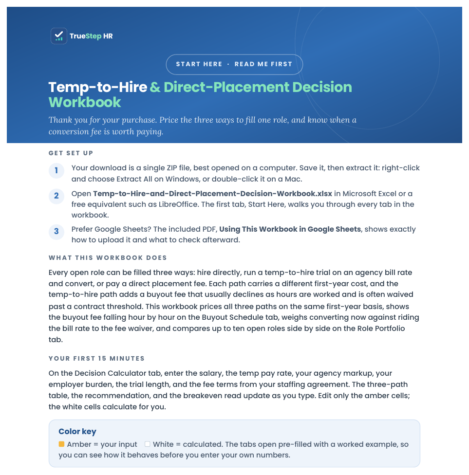 Start Here page
