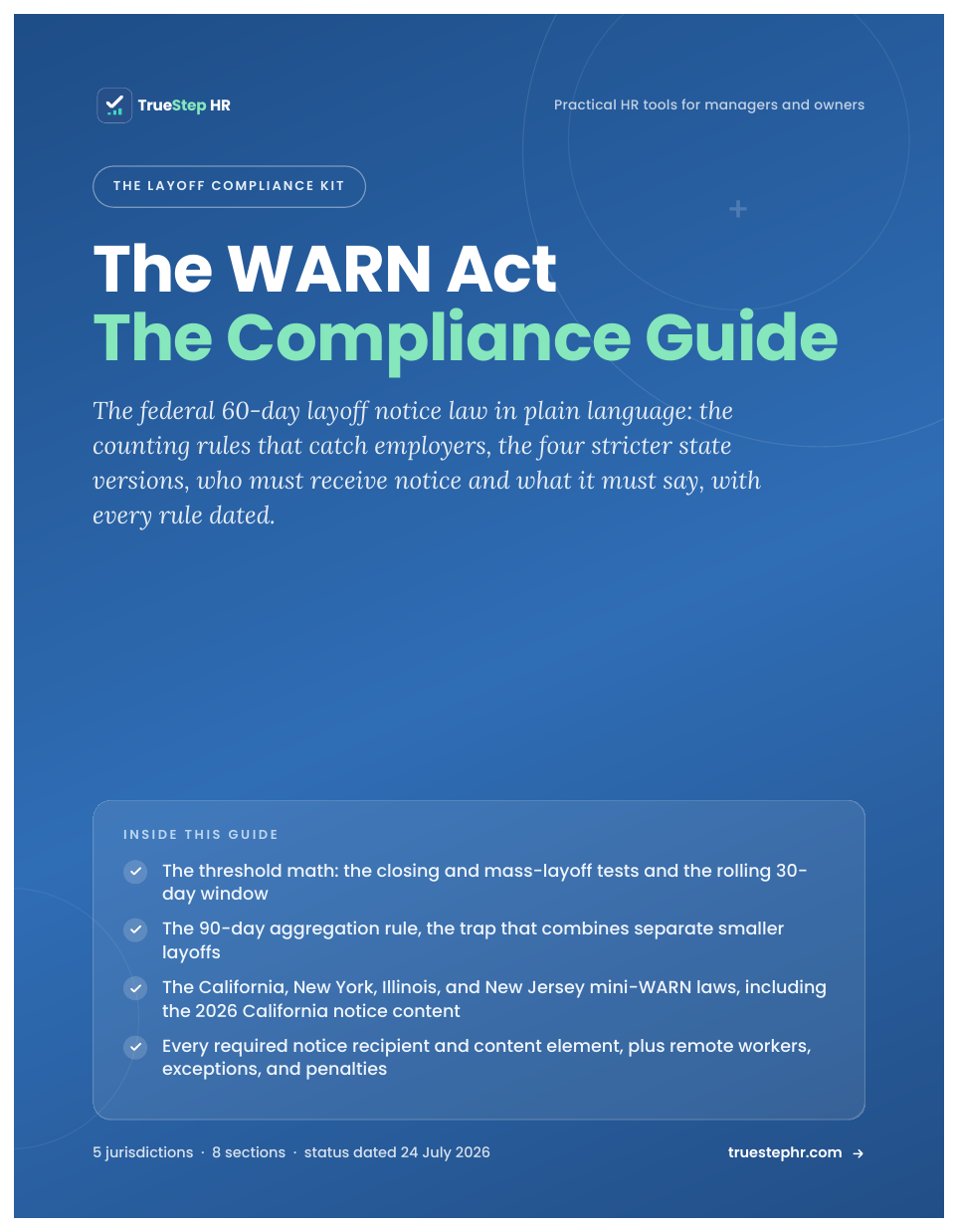 WARN compliance guide cover